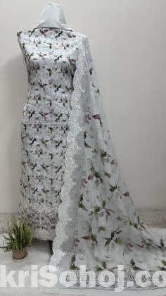 Unstitch Premium Quality Three Piece